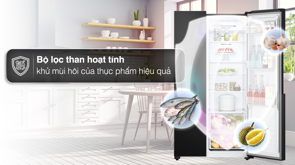 Tủ lạnh LG Inverter 519 lít Side By Side GR-B256BL Tủ lạnh LG Inverter 519 lít Side By Side GR-B256BL