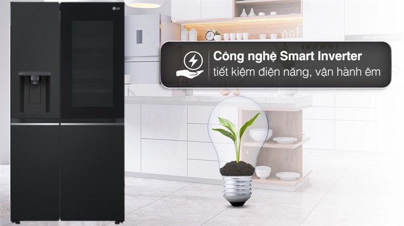 Tủ lạnh LG Inverter 635 lít Side By Side InstaView GR-G257BL Tủ lạnh LG Inverter 635 lít Side By Side InstaView GR-G257BL