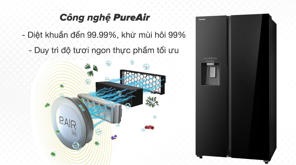 Tủ lạnh Toshiba Inverter 568 lít GR-RS755WI-PGV(22)-XK Tủ lạnh Toshiba Inverter 568 lít GR-RS755WI-PGV(22)-XK