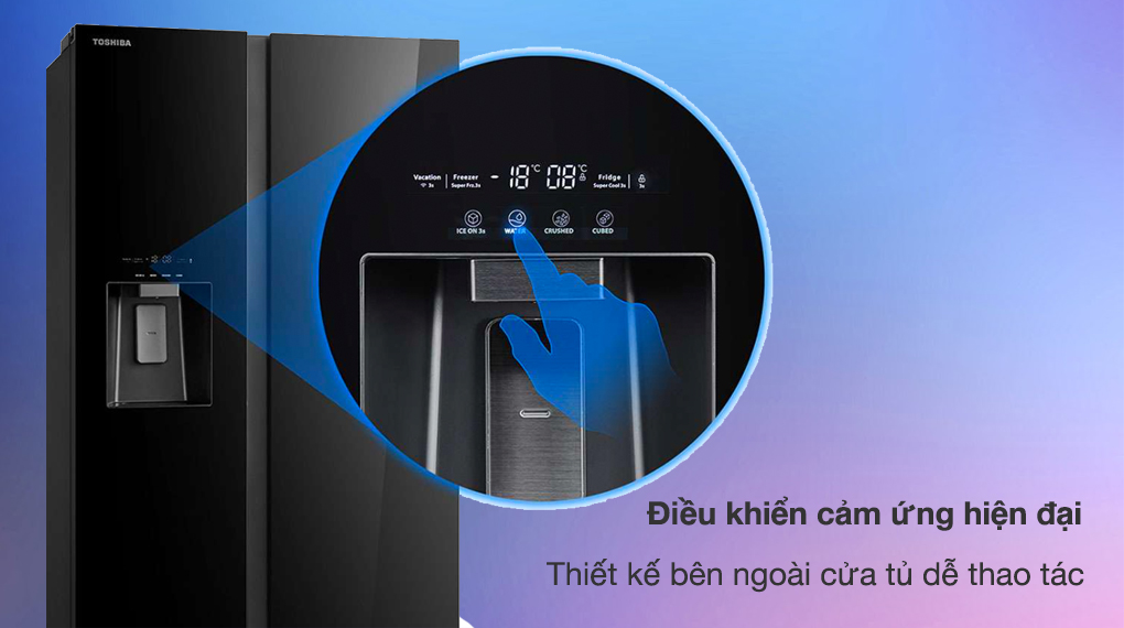 Tủ lạnh Toshiba Inverter 568 lít GR-RS755WI-PGV(22)-XK Tủ lạnh Toshiba Inverter 568 lít GR-RS755WI-PGV(22)-XK