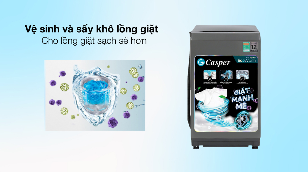 Máy giặt CasperWT-85NG1 Máy giặt Casper WT-85NG1