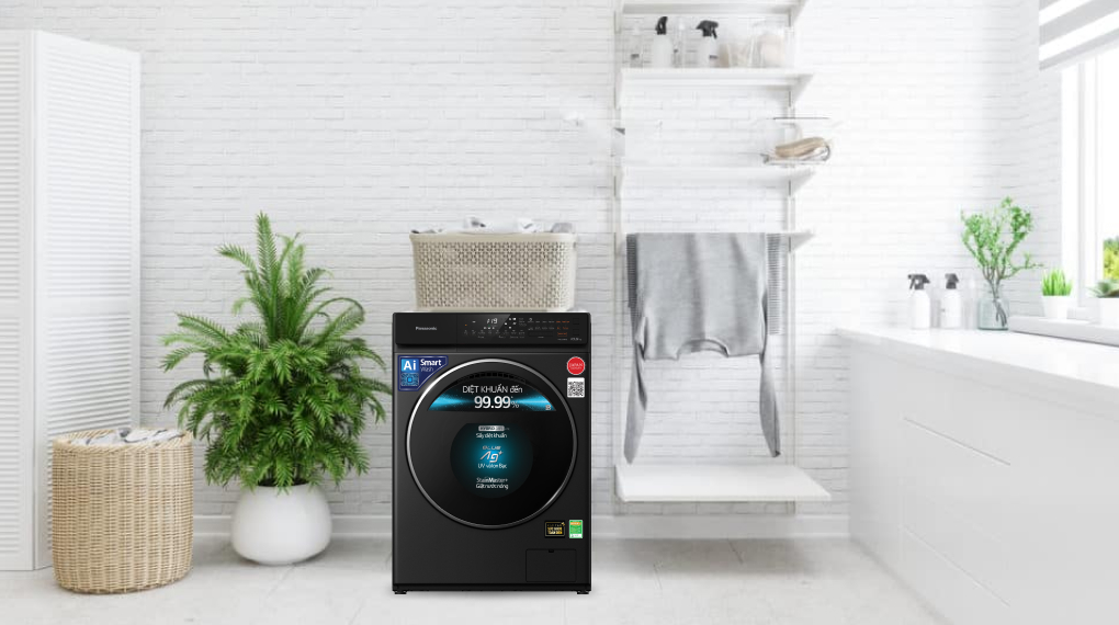 Máy giặt Panasonic Inverter giặt 10.5 kg - sấy tiện ích 2 kg NA-V105FR1BV Máy giặt Panasonic Inverter giặt 10.5 kg - sấy tiện ích 2 kg NA-V105FR1BV