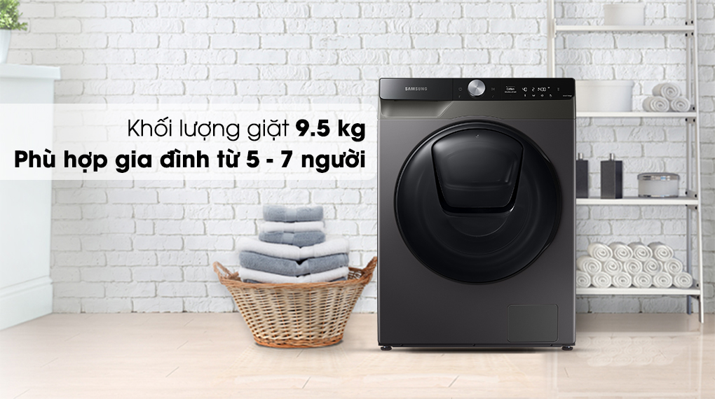 Máy giặt sấy Samsung Addwash Inverter 9.5 kg WD95T754DBX/SV Máy giặt sấy Samsung Addwash Inverter 9.5 kg WD95T754DBX/SV