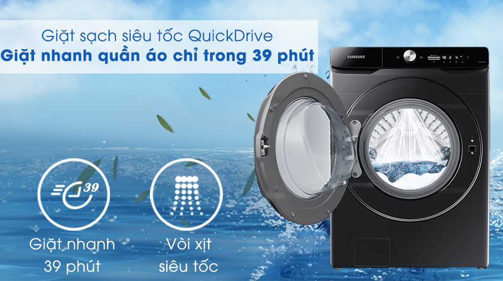 Máy giặt sấy Samsung Inverter giặt 21 kg - sấy 12 kg WD21T6500GV/SV Máy giặt sấy Samsung Inverter giặt 21 kg - sấy 12 kg WD21T6500GV/SV