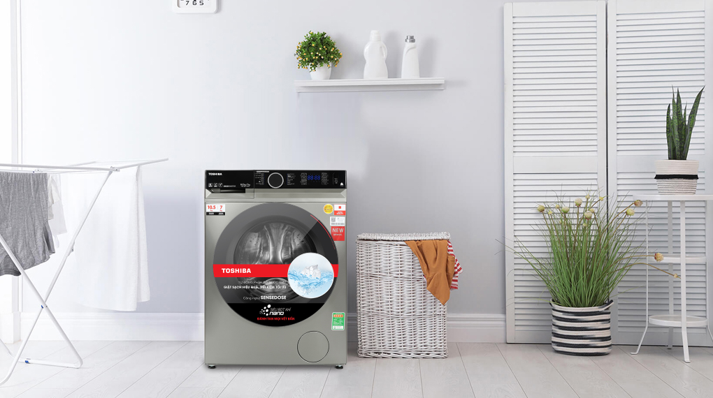 Máy giặt sấy Toshiba Inverter giặt 10.5 kg - sấy 7 kg TWD-BM115GF4V(SK) Máy giặt sấy Toshiba Inverter giặt 10.5 kg - sấy 7 kg TWD-BM115GF4V(SK)