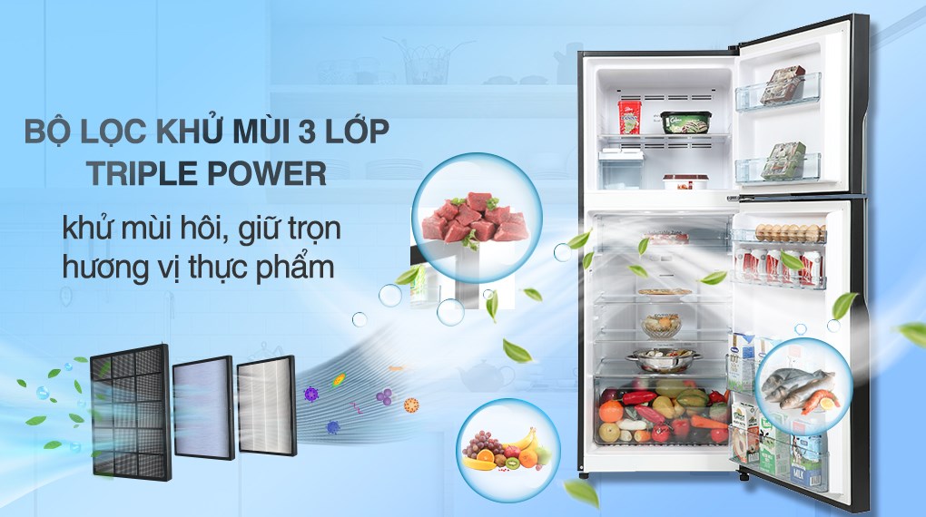 Tủ lạnh Hitachi Inverter 339 lít R-FVX450PGV9 GBK Tủ lạnh Hitachi Inverter 339 lít R-FVX450PGV9 GBK