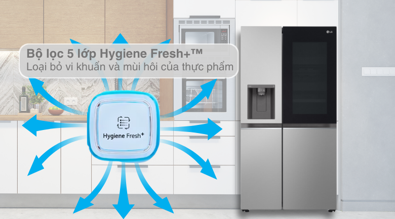 Tủ lạnh LG Inverter 635 lít Side By Side InstaView GR-G257SV Tủ lạnh LG Inverter 635 lít Side By Side InstaView GR-G257SV