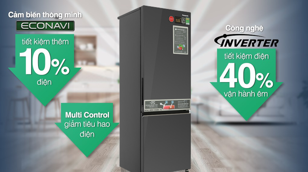 Tủ lạnh Panasonic Inverter 325 lít NR-BC361VGMV Tủ lạnh Panasonic Inverter 325 lít NR-BC361VGMV