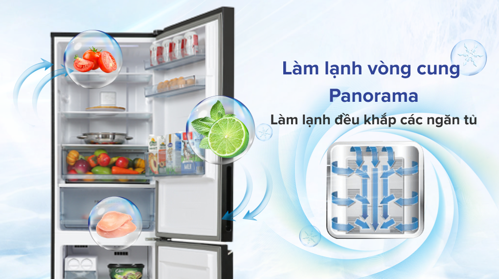 Tủ lạnh Panasonic Inverter 325 lít NR-BC361VGMV Tủ lạnh Panasonic Inverter 325 lít NR-BC361VGMV
