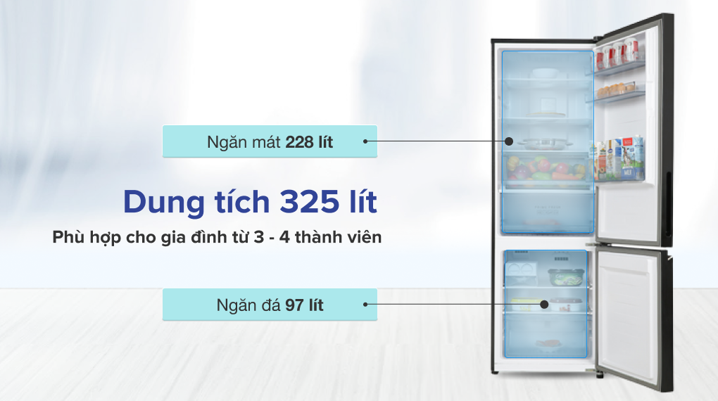 Tủ lạnh Panasonic Inverter 325 lít NR-BC361VGMV Tủ lạnh Panasonic Inverter 325 lít NR-BC361VGMV