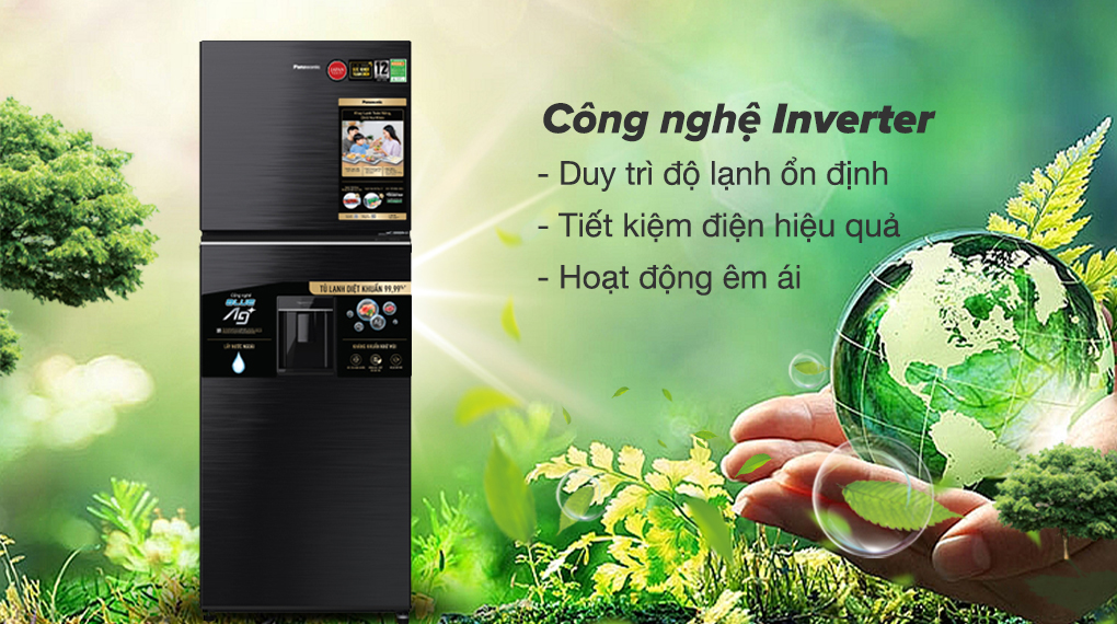 Tủ lạnh Panasonic Inverter 366 lít NR-TL381GVKV Tủ lạnh Panasonic Inverter 366 lít NR-TL381GVKV