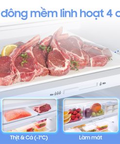Tủ lạnh Samsung Inverter 382 lít Bespoke RT38CB6784C3SV