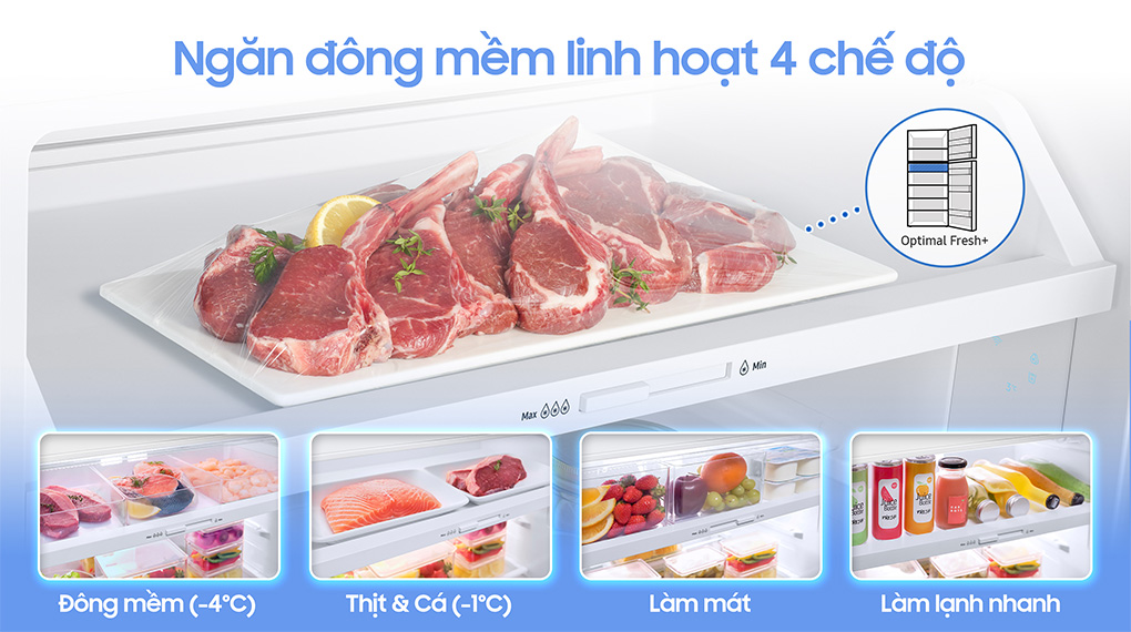Tủ lạnh Samsung Inverter 382 lít Bespoke RT38CB6784C3SV Tủ lạnh Samsung Inverter 382 lít Bespoke RT38CB6784C3SV