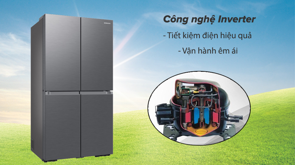 Tủ lạnh Samsung Inverter 649 lít Multi Door RF59C700ES9/SV Tủ lạnh Samsung Inverter 649 lít Multi Door RF59C700ES9/SV