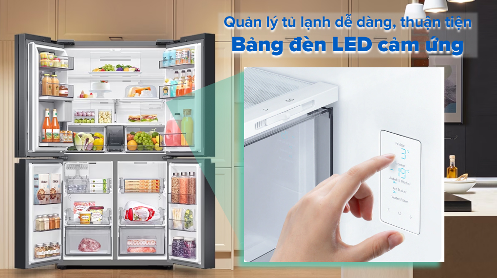 Tủ lạnh Samsung Inverter 649 lít Multi Door RF59C700ES9/SV Tủ lạnh Samsung Inverter 649 lít Multi Door RF59C700ES9/SV