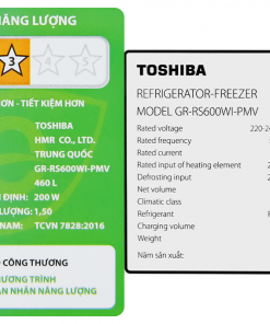 Tu Lanh Toshiba Inverter 460 Lit Gr Rs600wi Pmv 37 Sg12