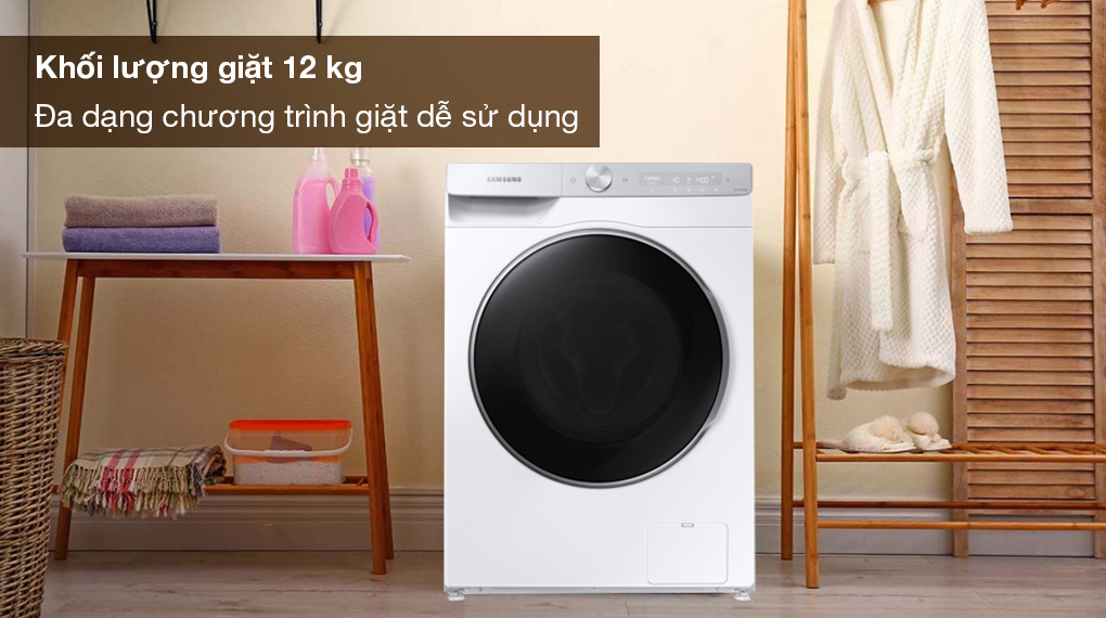 Máy giặt Samsung AI Ecobubble Inverter 12 kg WW12CGP44DSHSV Máy giặt Samsung AI Ecobubble Inverter 12 kg WW12CGP44DSHSV
