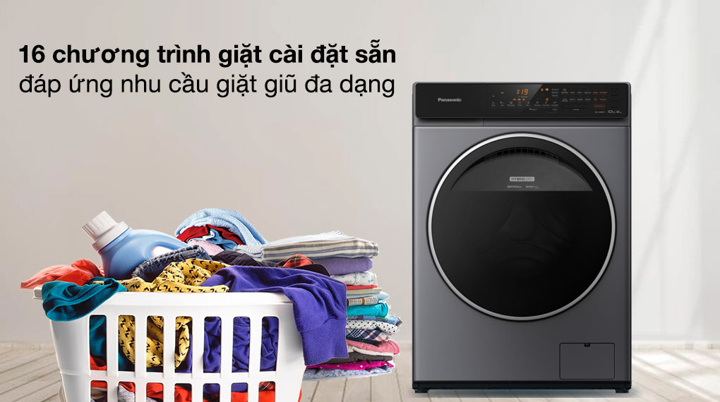 Máy giặt sấy Panasonic Inverter giặt 9 kg - sấy 6 kg NA-S96FC1LVT Máy giặt sấy Panasonic Inverter giặt 9 kg - sấy 6 kg NA-S96FC1LVT
