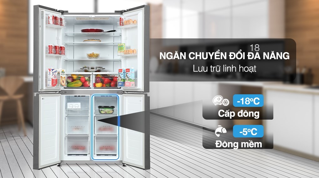 Tủ lạnh Casper Inverter 462 lít Multi Door RM-520VT Tủ lạnh Casper Inverter 462 lít Multi Door RM-520VT