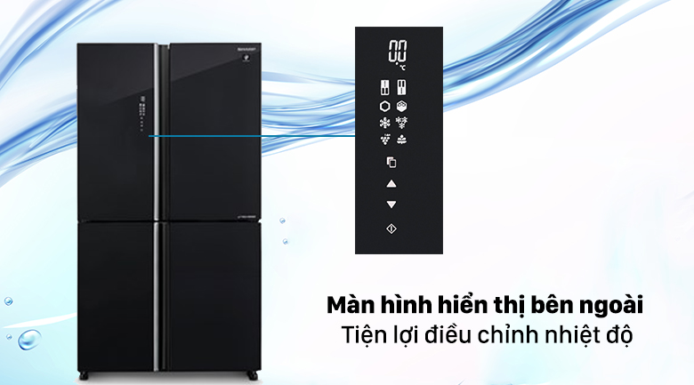 Tủ lạnh Sharp Inverter 572 lít Multi Door SJ-FXP640VG-BK Tủ lạnh Sharp Inverter 572 lít Multi Door SJ-FXP640VG-BK